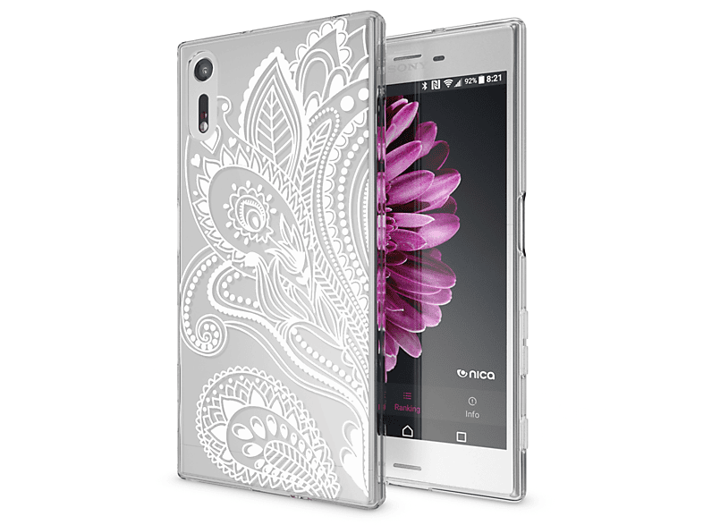 NALIA Motiv Xperia Silikon Backcover, XZ, Sony, Mehrfarbig Hülle