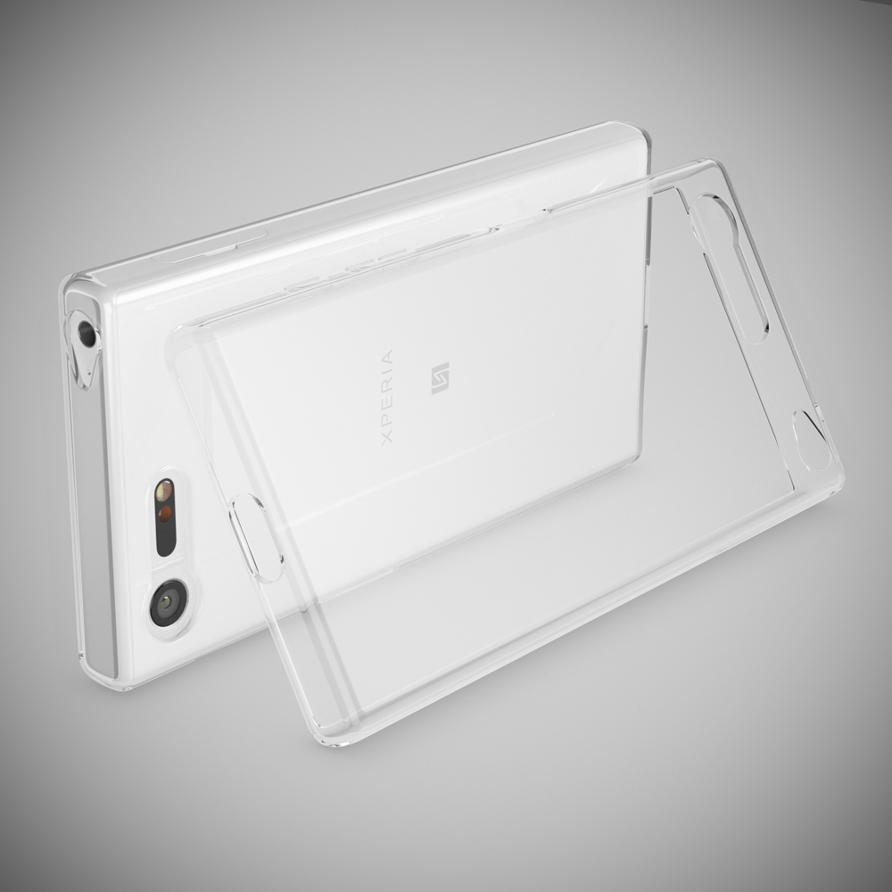 NALIA Klar Transparente Silikon X Transparent Sony, Hülle, Compact, Xperia Backcover