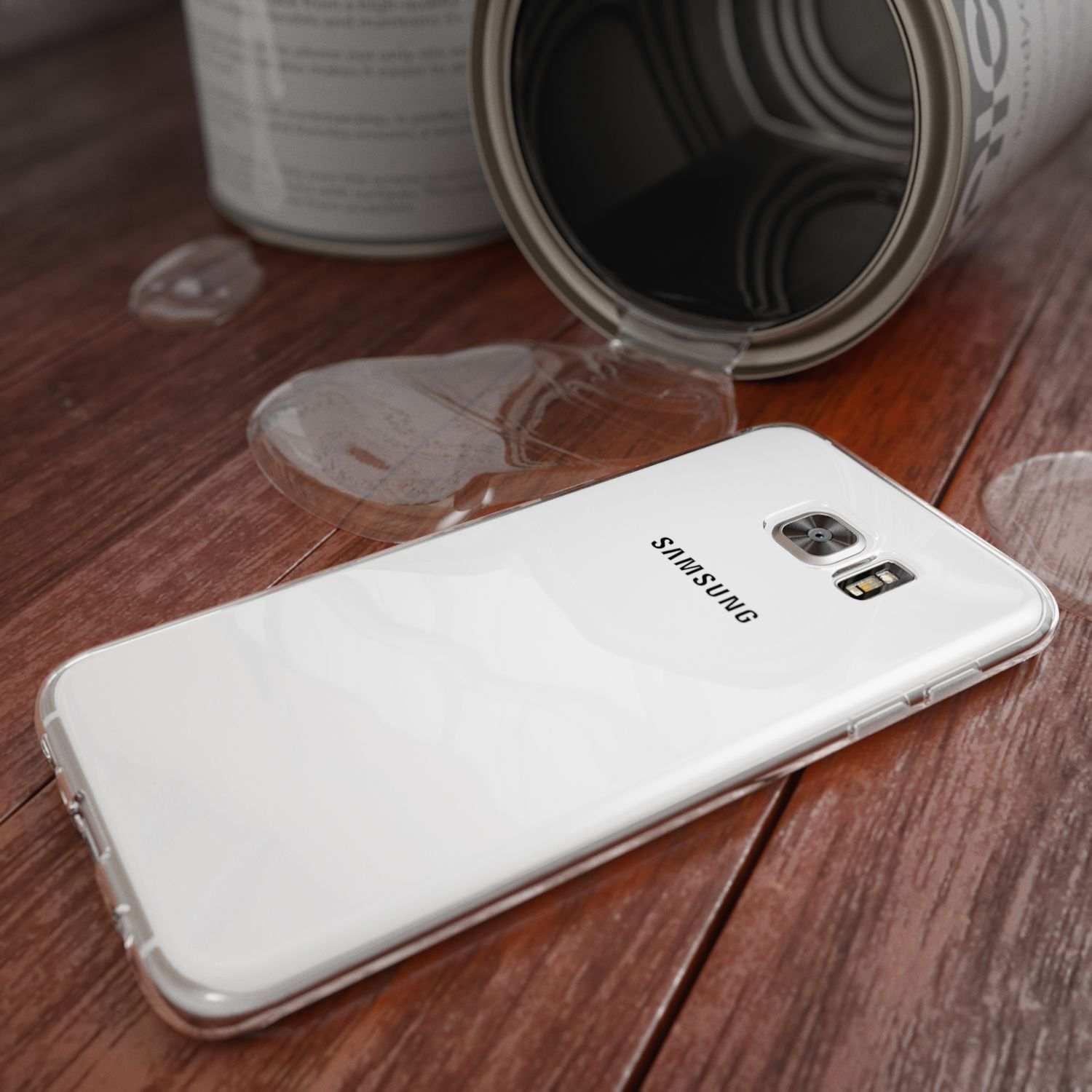 Samsung, S7 Galaxy Silikon Hülle, NALIA Transparent Edge, Backcover,