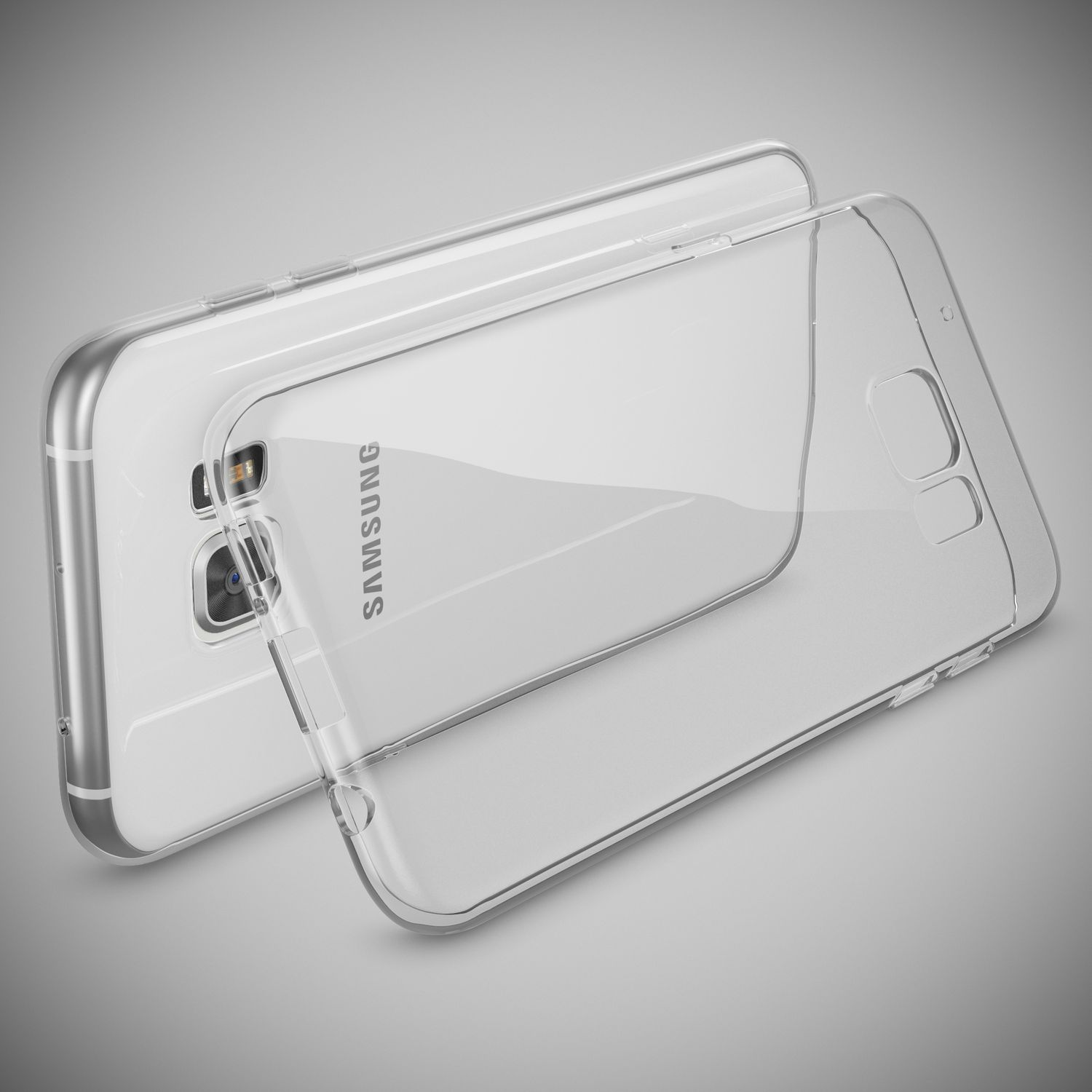 Hülle, Galaxy Samsung, Silikon Edge, Backcover, S7 NALIA Transparent
