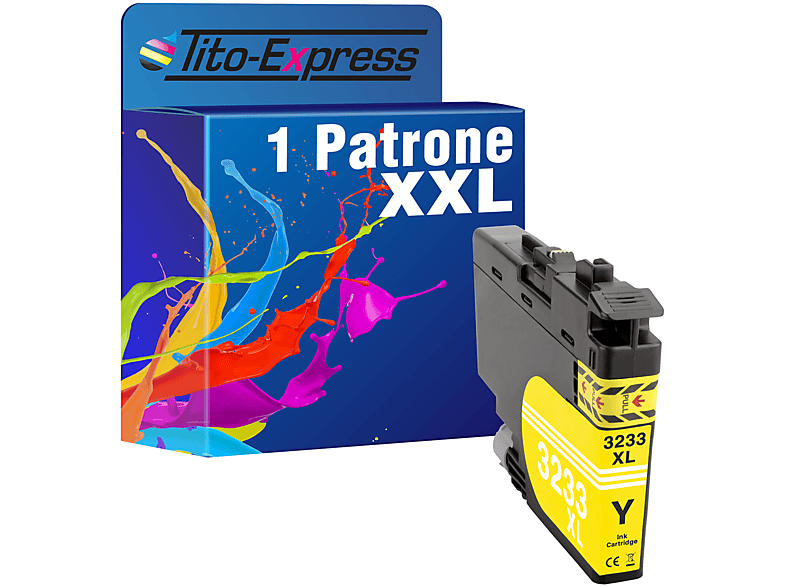 TITO-EXPRESS PLATINUMSERIE Tintenpatrone ersetzt LC-3233 1 (LC3233) Brother yellow Patrone