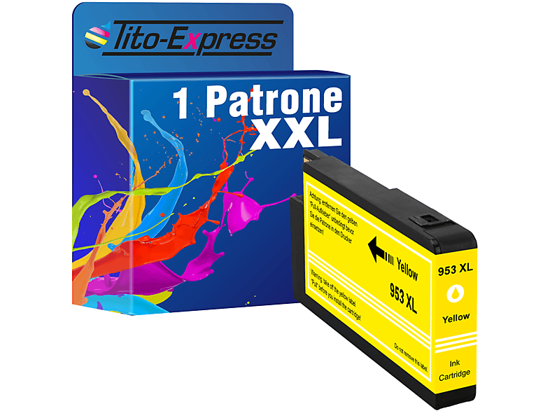 Tintenpatrone ersetzt Patrone 953XL (F6U18AE) TITO-EXPRESS HP yellow 1 PLATINUMSERIE