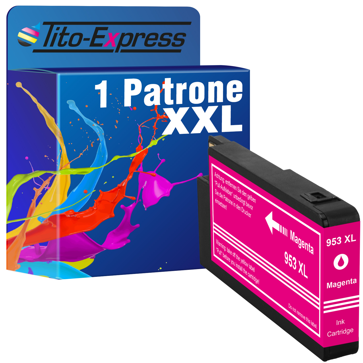 TITO-EXPRESS PLATINUMSERIE Patrone HP (F6U17AE) 1 Tintenpatrone magenta 953XL ersetzt