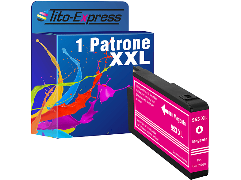 TITO-EXPRESS PLATINUMSERIE 1 Patrone ersetzt HP magenta (F6U17AE) Tintenpatrone 953XL