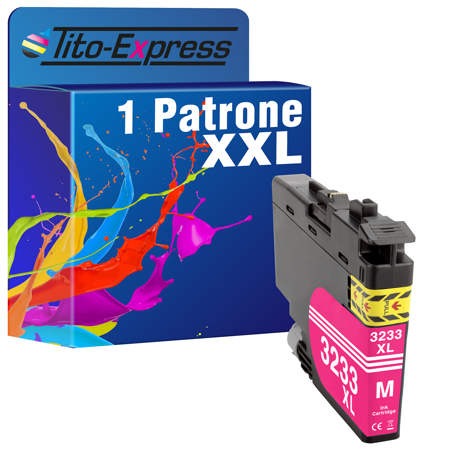 TITO-EXPRESS PLATINUMSERIE 1 Patrone ersetzt magenta Brother Tintenpatrone LC-3233 (LC3233)
