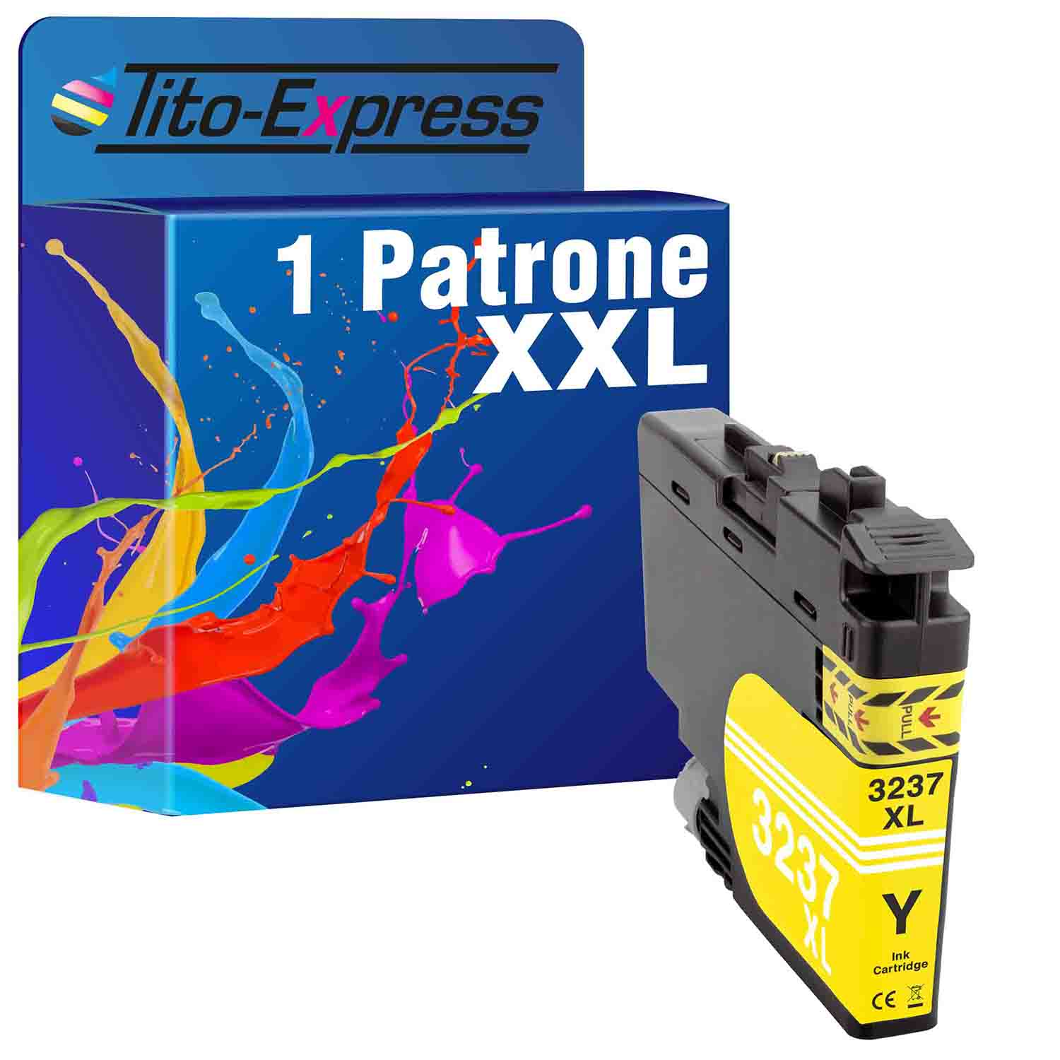 1 PLATINUMSERIE TITO-EXPRESS (LC3237) yellow ersetzt Patrone Tintenpatrone Brother LC-3237
