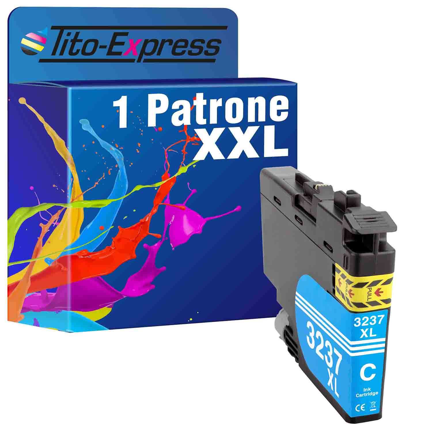 Patrone cyan ersetzt PLATINUMSERIE Brother 1 TITO-EXPRESS Tintenpatrone (LC3237) LC-3237