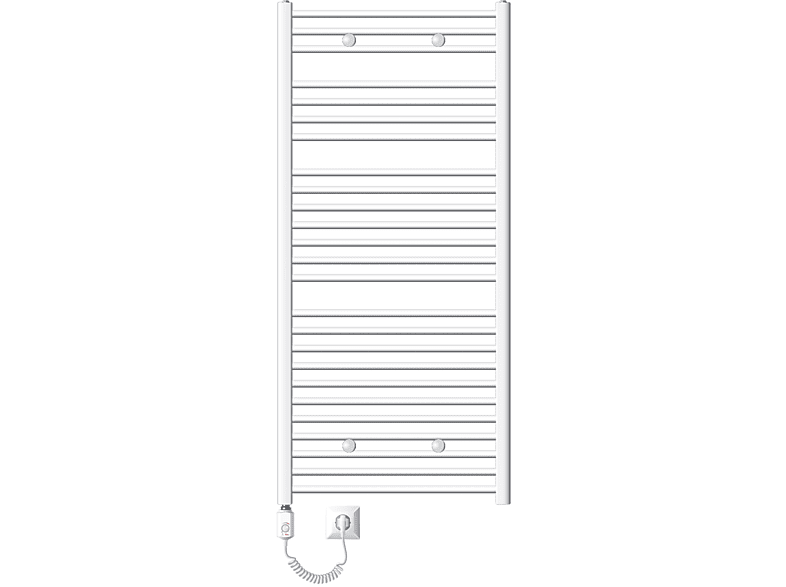 ECD-GERMANY Elektrischer Badheizkörper + Thermostat Sahara Radiator ...