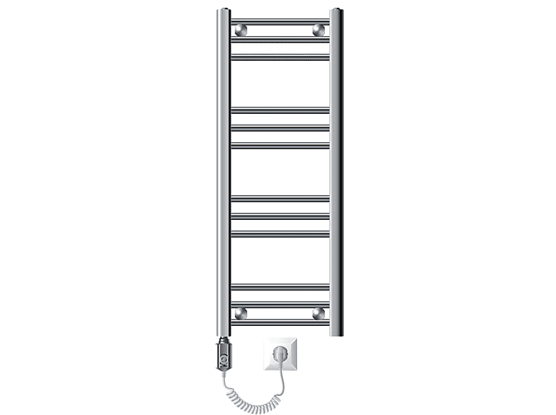 ECD-GERMANY Elektrischer Badheizkörper + Thermostat Sahara Radiator ...