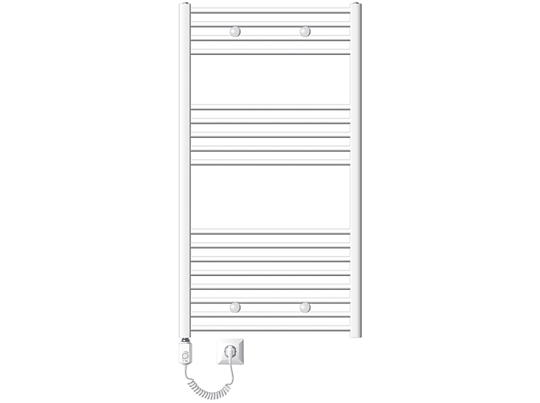 ECD-GERMANY Elektrischer Badheizkörper + Watt) Sahara Thermostat Radiator Modell (1200