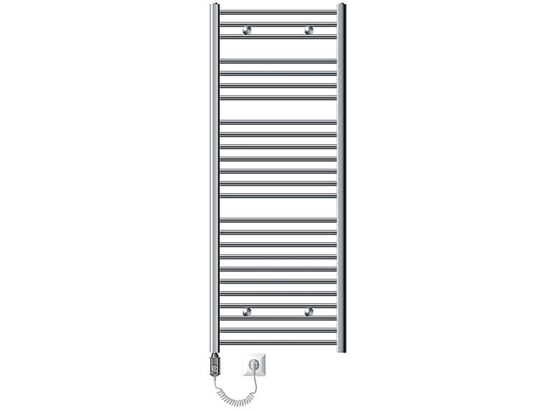 Watt) + Thermostat (1200 Elektrischer Modell Sahara Badheizkörper ECD-GERMANY Radiator