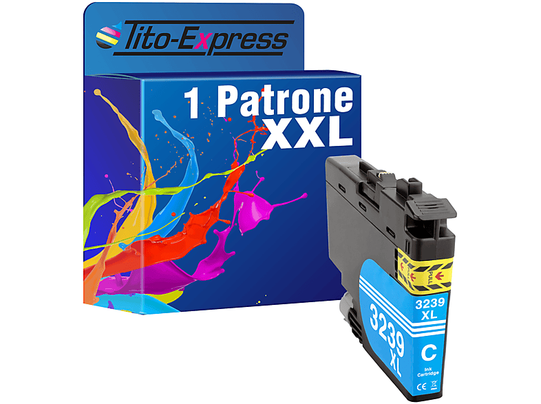 Tintenpatrone Brother Patrone cyan 1 LC-3239 PLATINUMSERIE ersetzt (LC3239) TITO-EXPRESS