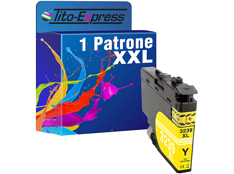 ersetzt 1 LC-3239 Brother Tintenpatrone (LC3239) PLATINUMSERIE TITO-EXPRESS yellow Patrone