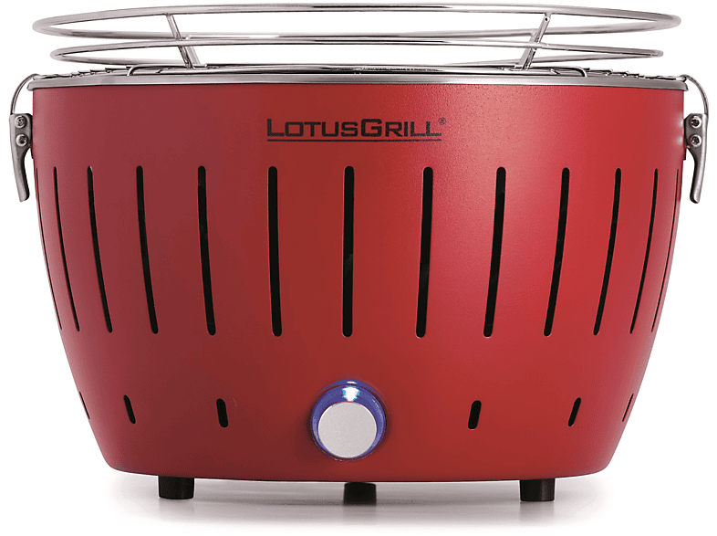 LOTUSGRILL Tischgrill Small Holzkohlegrill, Feuerrot 