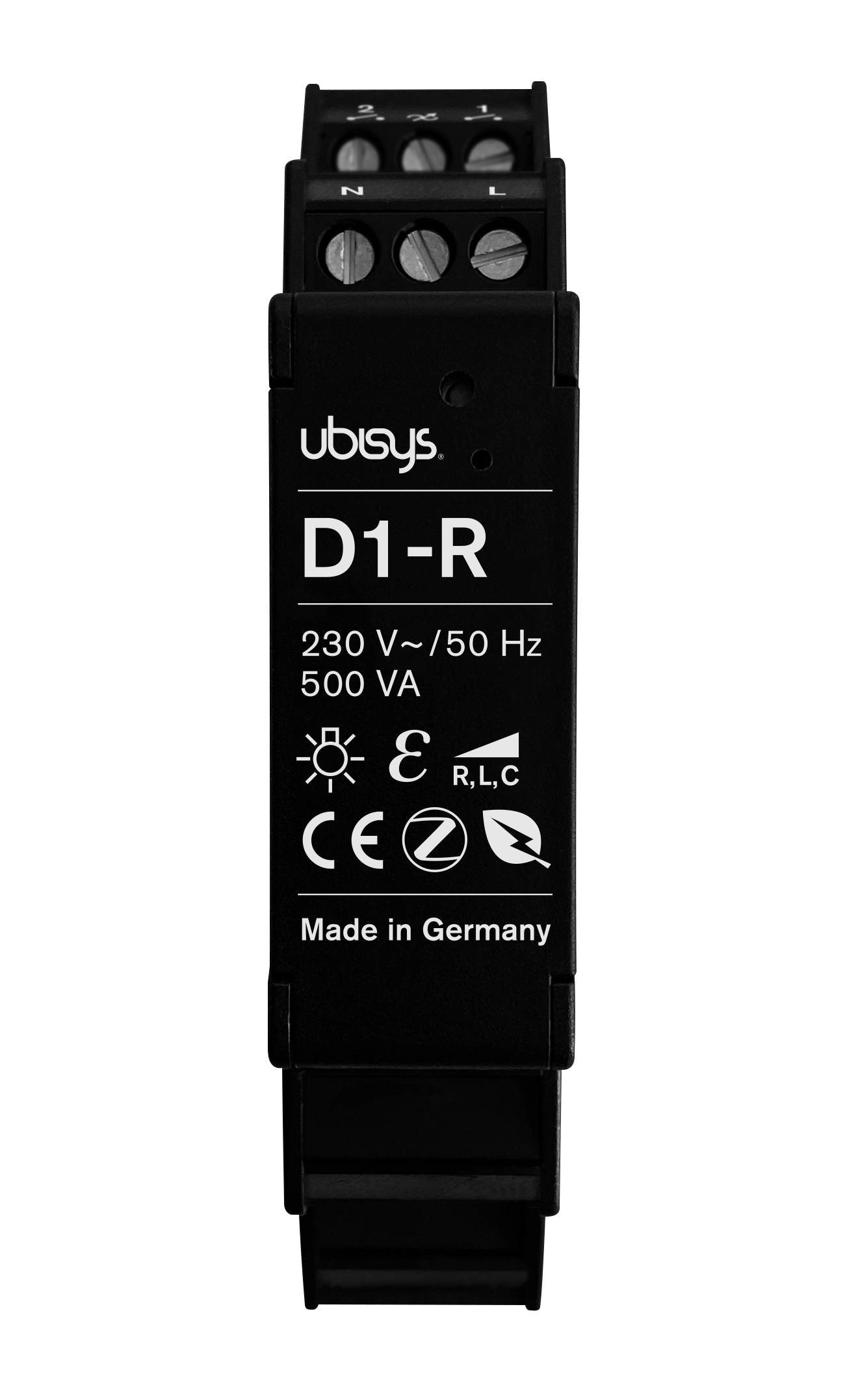 UBISYS Dimmer D1-R Smart Home Dimmer, Schwarz