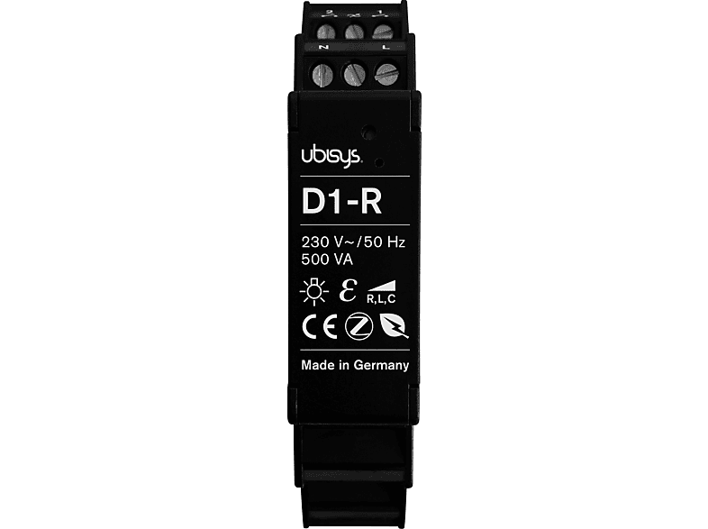 D1-R Schwarz Dimmer, Home Dimmer Smart UBISYS