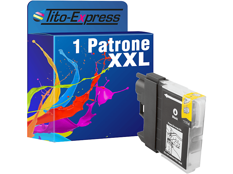 LC-980 Patrone black TITO-EXPRESS (LC980) 1 PLATINUMSERIE Tintenpatrone Brother ersetzt