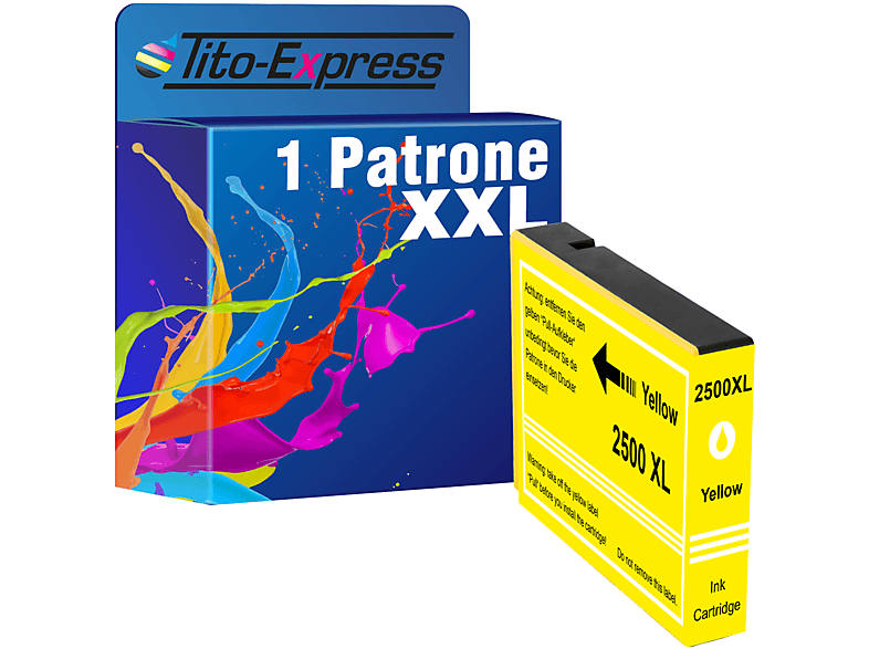 TITO-EXPRESS PLATINUMSERIE 1 Patrone ersetzt Canon PGI-2500 Tintenpatrone yellow (9267B001)