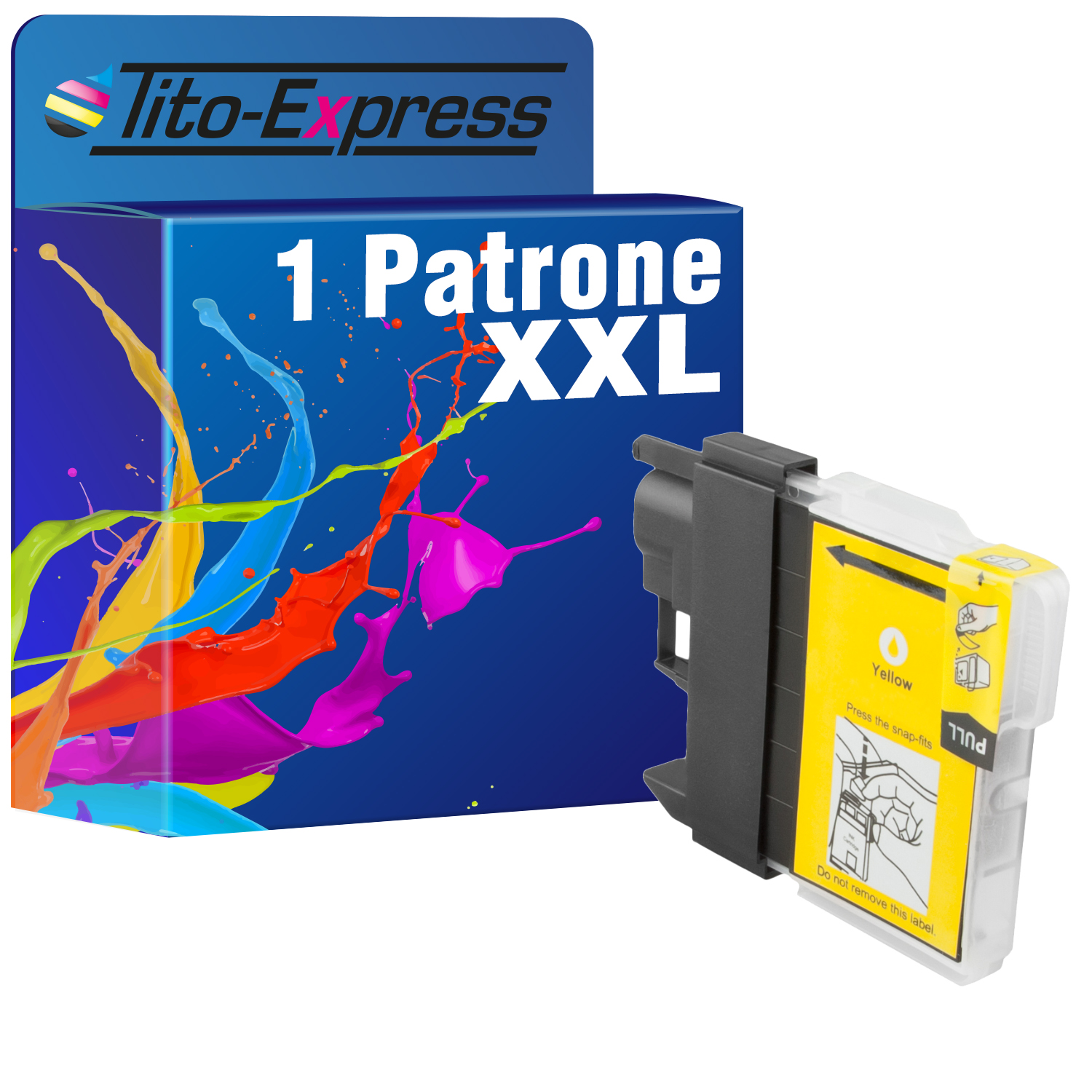 TITO-EXPRESS PLATINUMSERIE 1 yellow LC-980 (LC980) Tintenpatrone Brother ersetzt Patrone