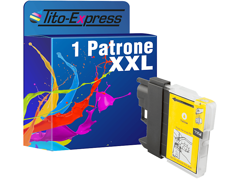 LC-980 ersetzt Patrone TITO-EXPRESS Brother PLATINUMSERIE (LC980) Tintenpatrone yellow 1