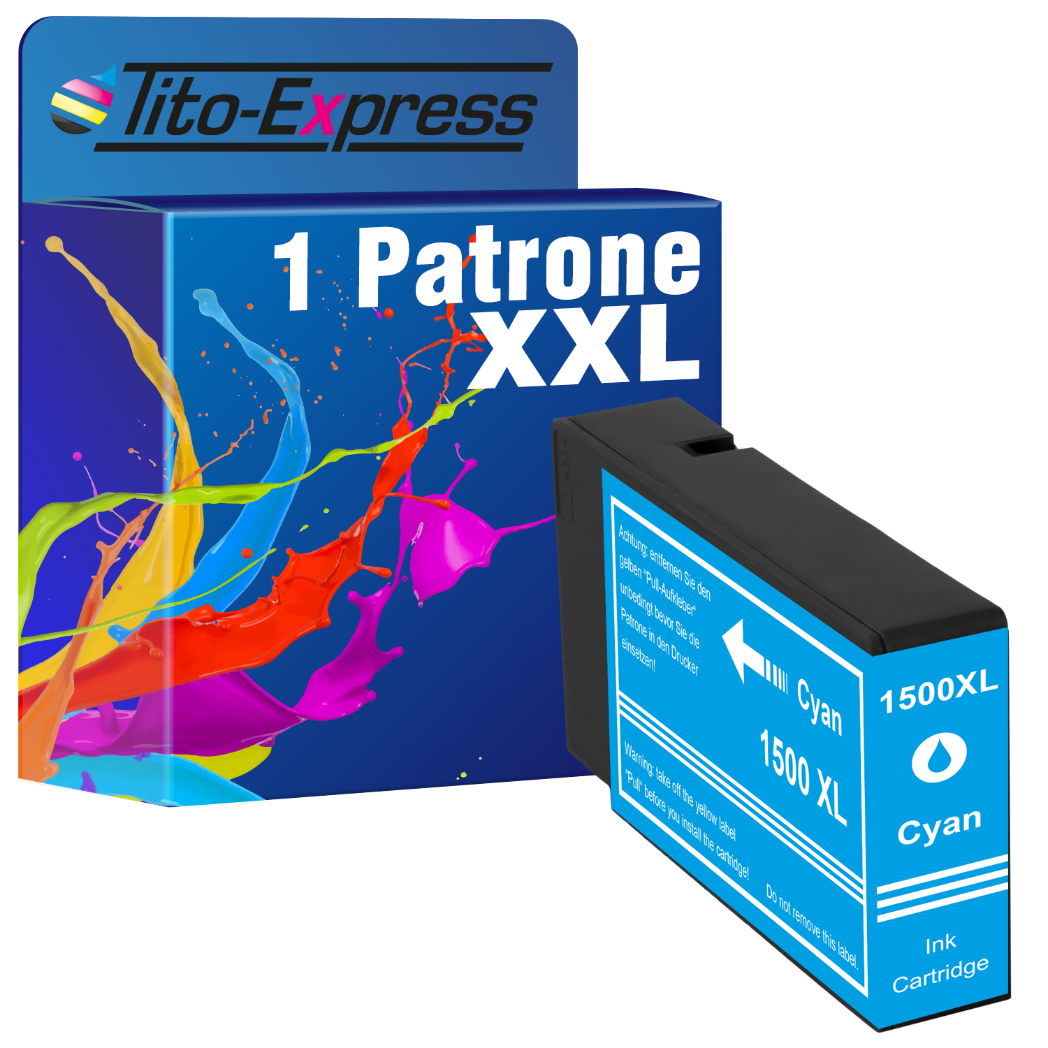 TITO-EXPRESS PLATINUMSERIE Canon PGI-1500 (9193B001) cyan Tintenpatrone