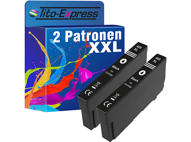 TITO-EXPRESS PLATINUMSERIE 2 Tintenpatronen ersetzt (C13T05H14010) Patronen Black Epson XL 405