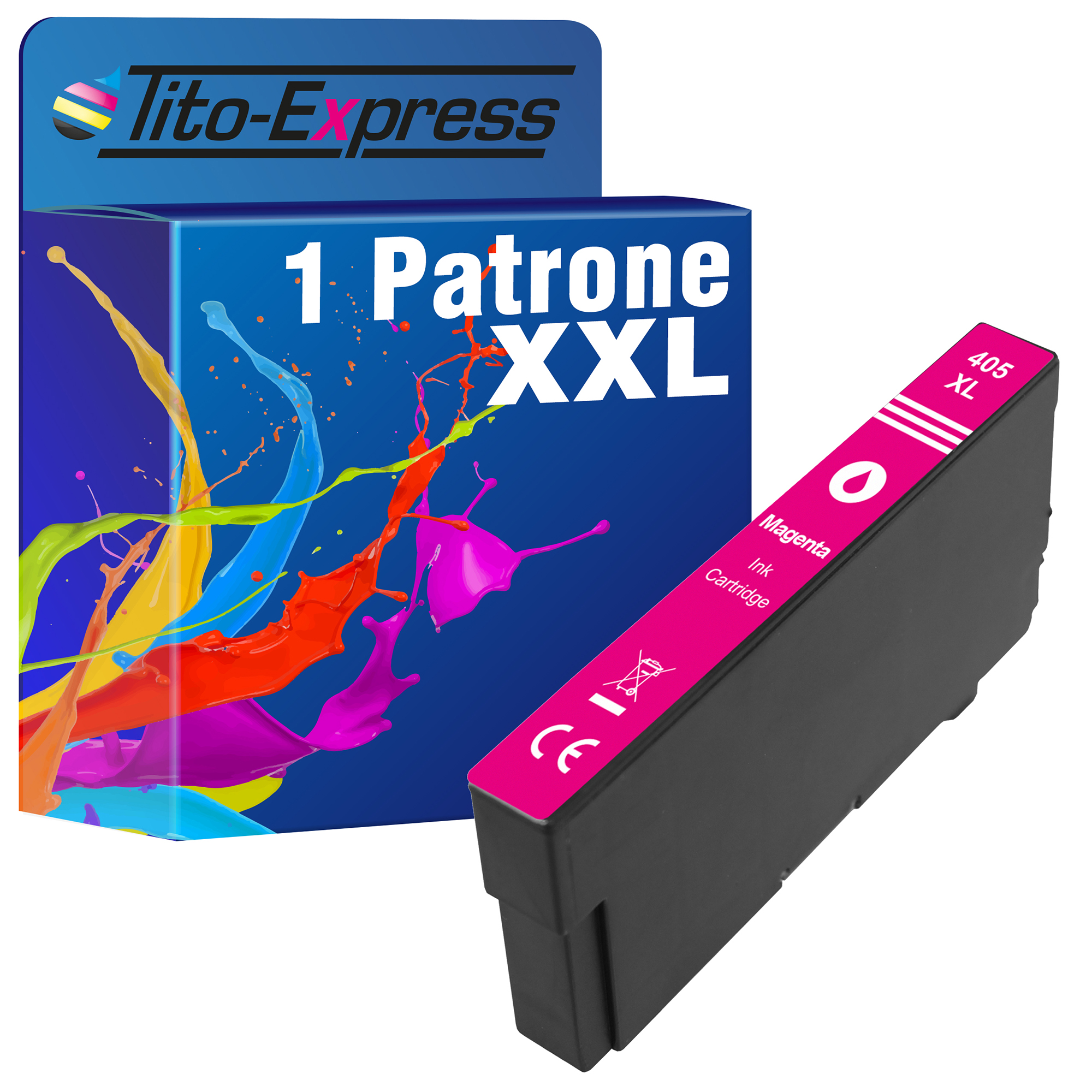 TITO-EXPRESS PLATINUMSERIE 1 Epson Patrone 405 XL Magenta ersetzt (C13T05H34010) Tintenpatronen