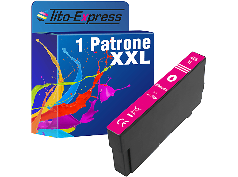 TITO-EXPRESS PLATINUMSERIE 1 Patrone ersetzt Epson 405 XL Tintenpatronen Magenta (C13T05H34010)