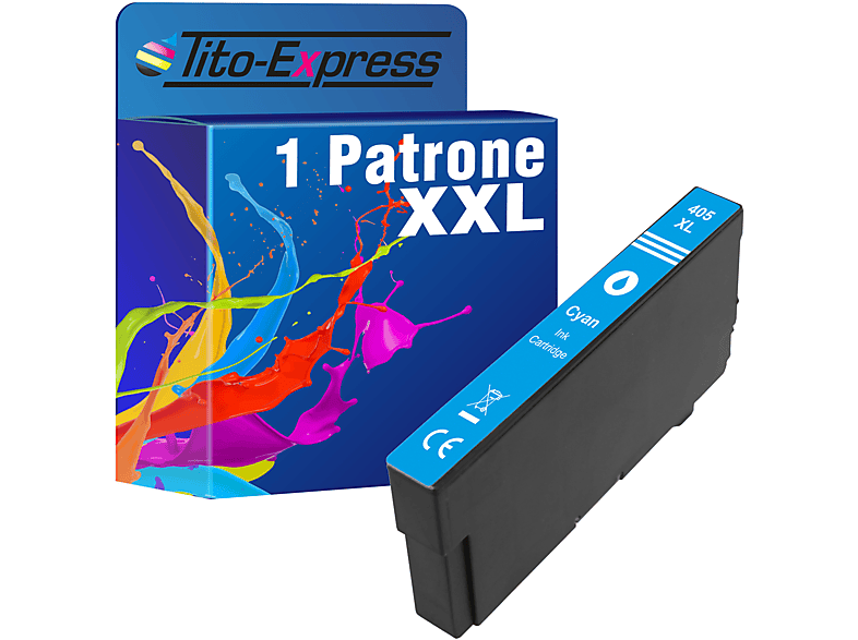 TITO-EXPRESS PLATINUMSERIE Cyan ersetzt Tintenpatrone Epson XL (C13T05H24010) 1 405 Patrone