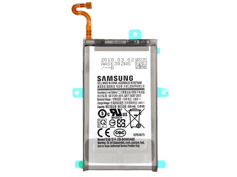 SAMSUNG Original Akku für Samsung EB-BG965 Li-Ion Handy-/Smartphoneakku, Li-Ion, 3.85 Volt, 3500 mAh
