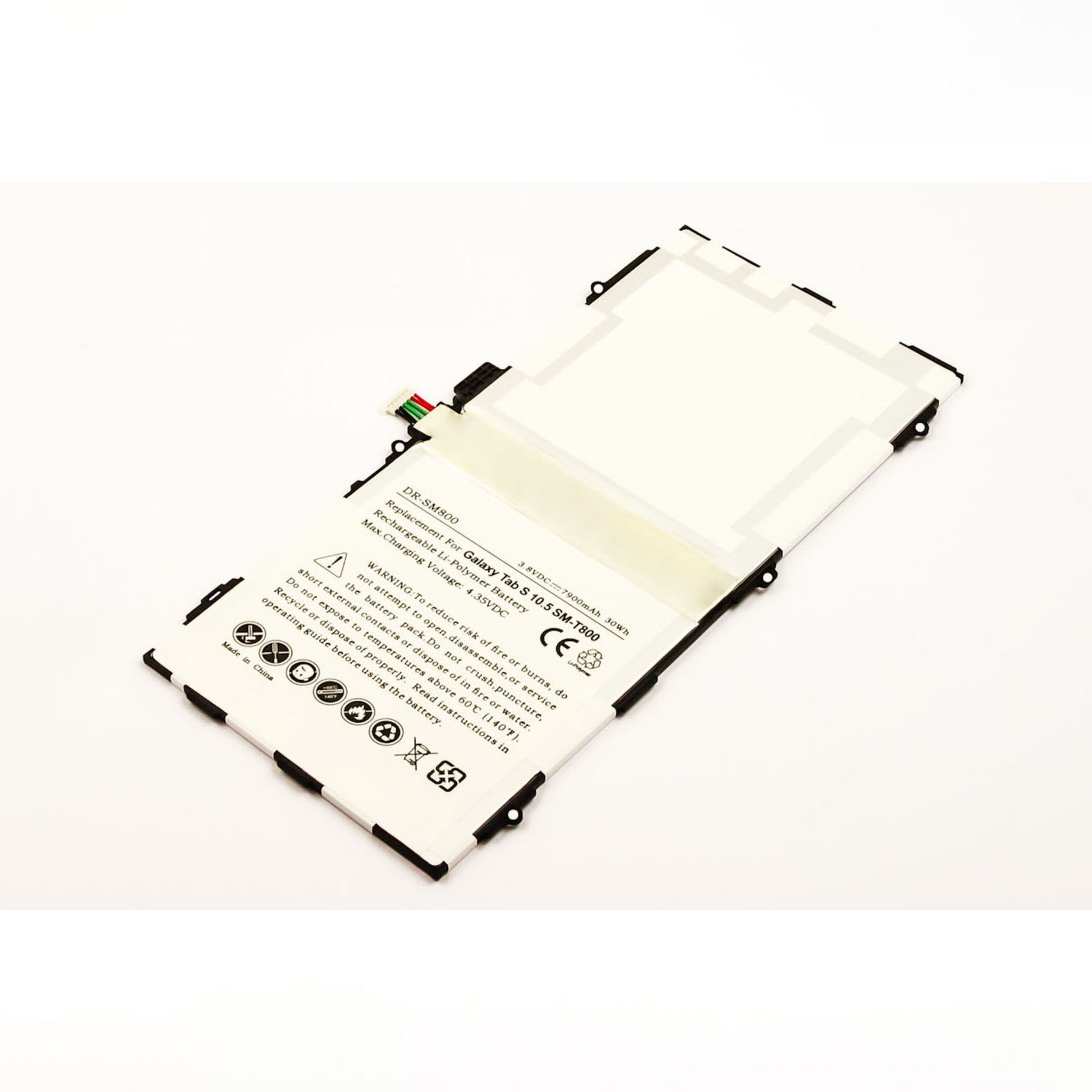 kompatibel MOBILOTEC Akku, 7900 Li-Pol Tab 10.5 Samsung Li-Pol, 3.8 mAh Galaxy S Volt, mit Akku