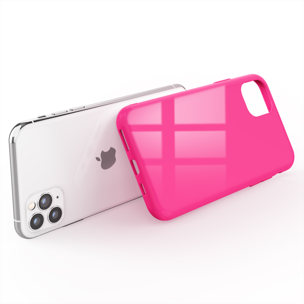 NALIA Silikon Hülle, 11 Pro, Apple, Backcover, Pink iPhone