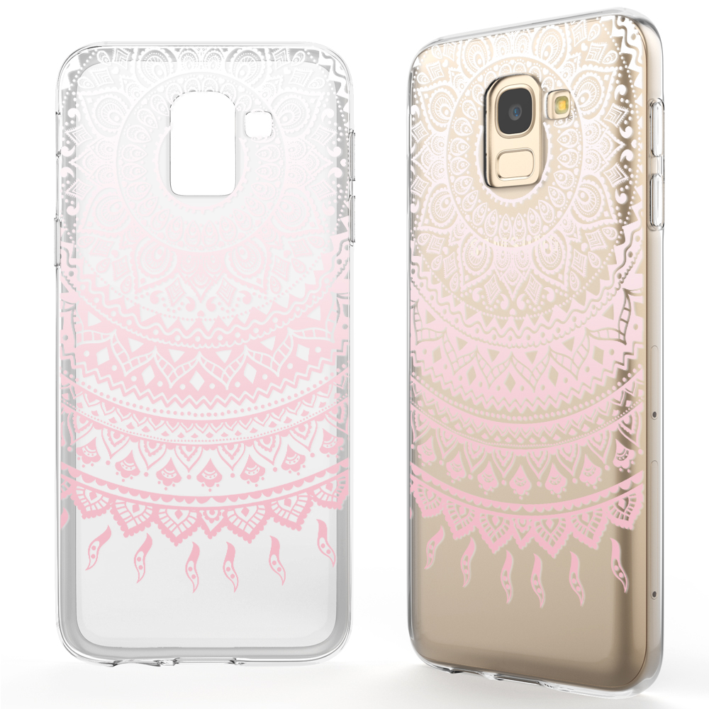 Samsung, Backcover, NALIA Hülle, Mehrfarbig Motiv Silikon J6, Galaxy