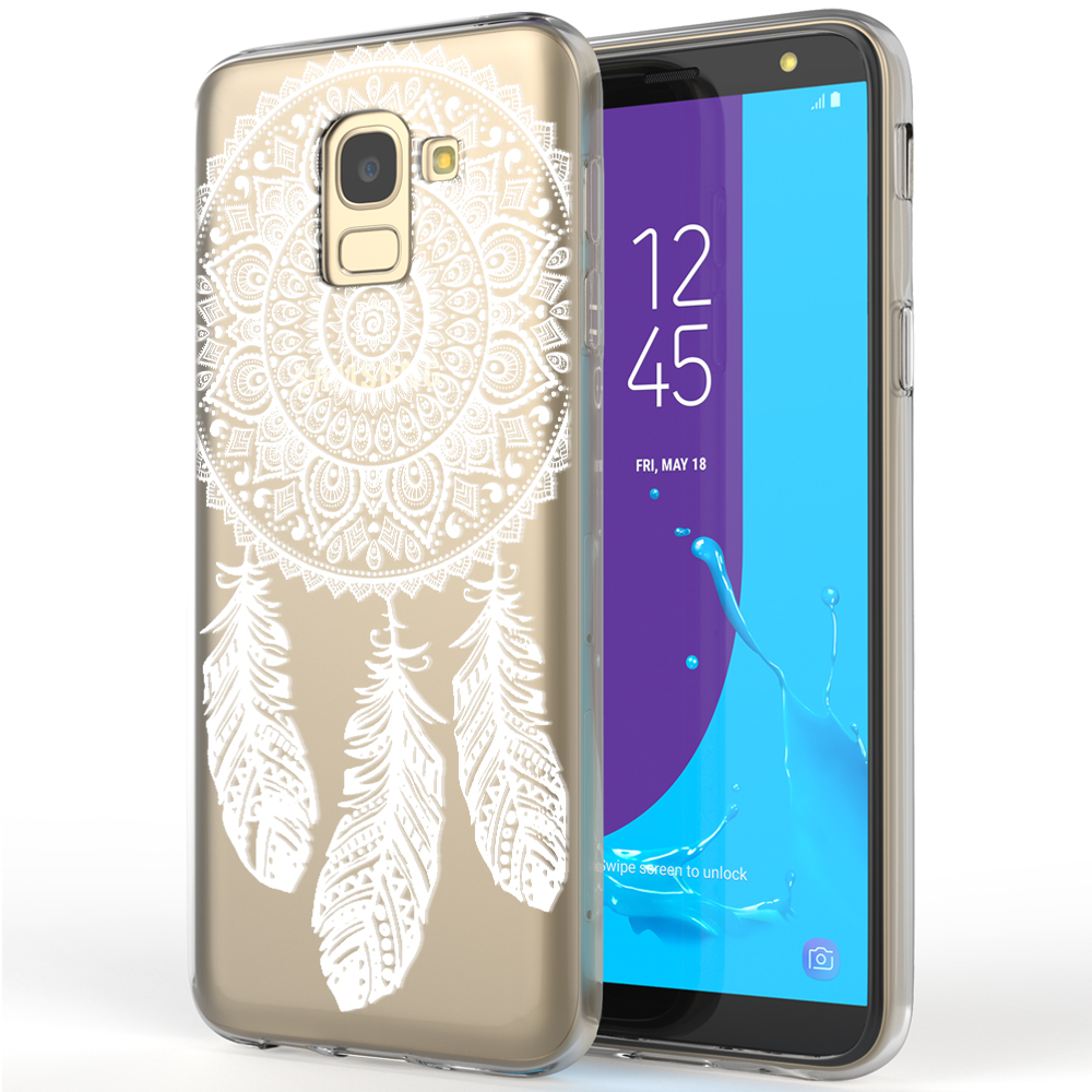Samsung, Mehrfarbig Galaxy NALIA Hülle, Motiv Silikon Backcover, J6,