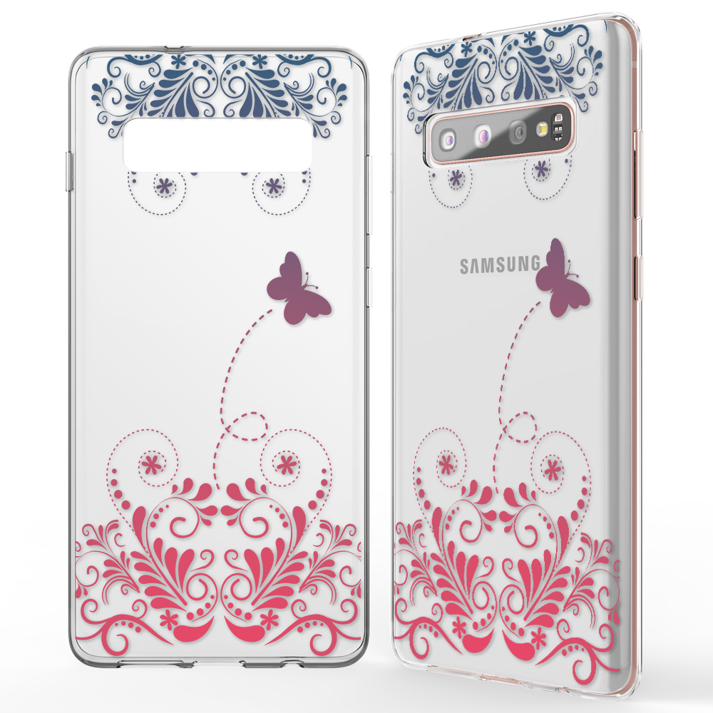NALIA Motiv Silikon Hülle, Galaxy Plus, Backcover, S10 Mehrfarbig Samsung