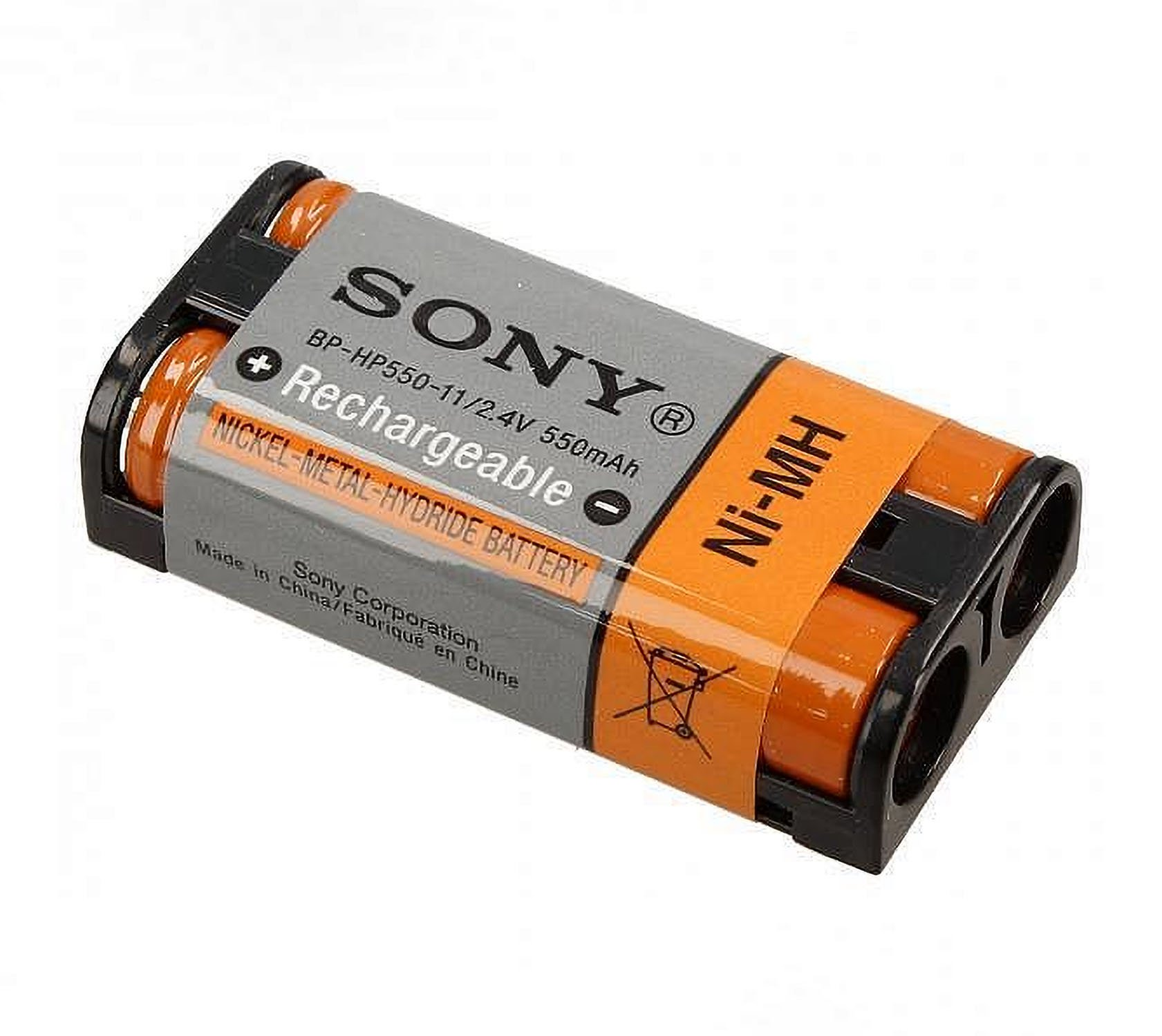 550 SONY mAh Sony 2.4 BP-HP550-11 Volt, NiMH Akku Kopfhörerakku, NiMH, für Original