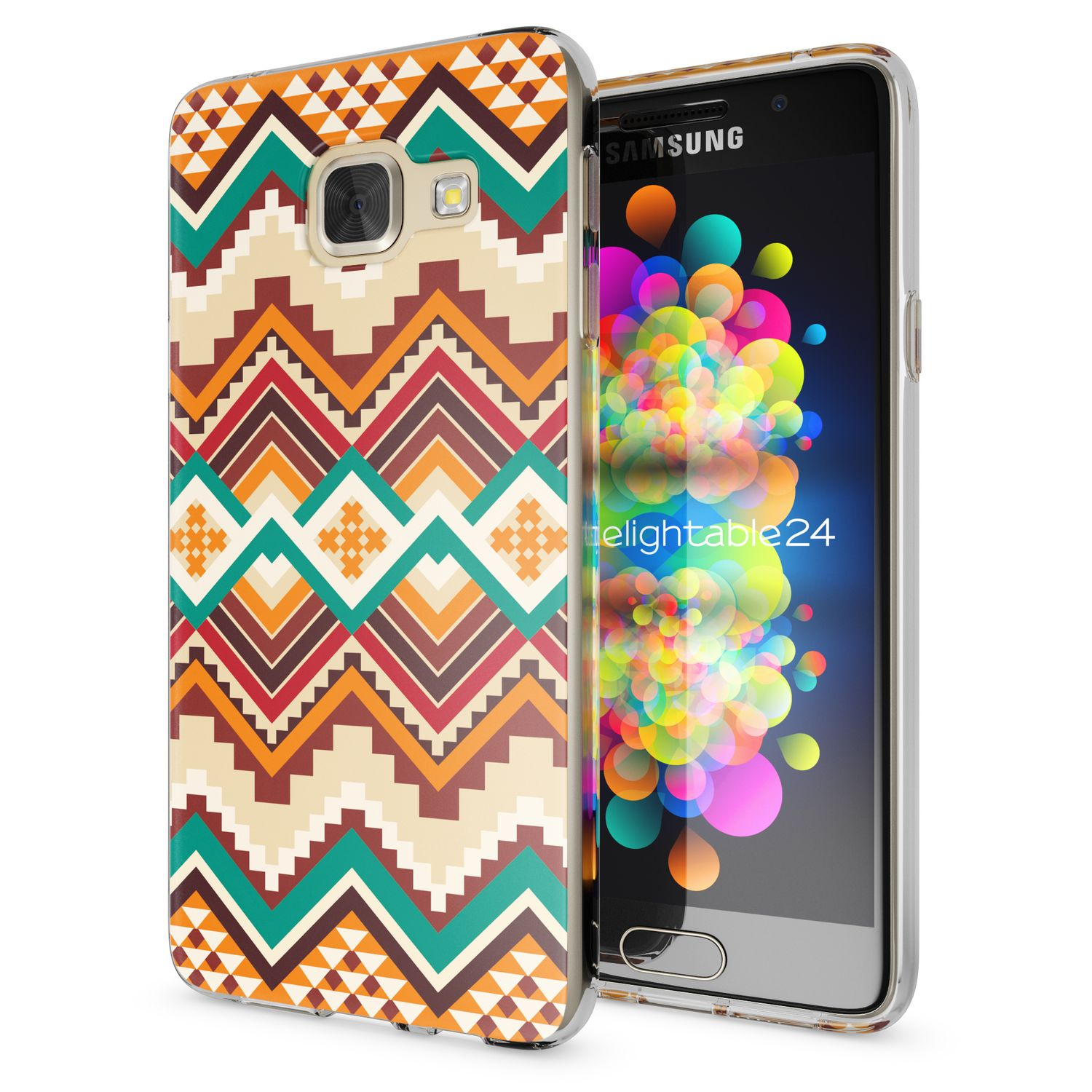 NALIA Motiv Silikon Hülle, Backcover, Galaxy A3 (2016), Samsung, Mehrfarbig
