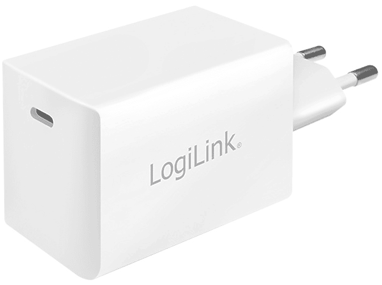 LOGILINK PROFESSIONAL USB-Adapterstecker, 1x USB-C, 60 Watt, weiß USB-Adapterstecker Universal, s.Abb. | Ladegeräte
