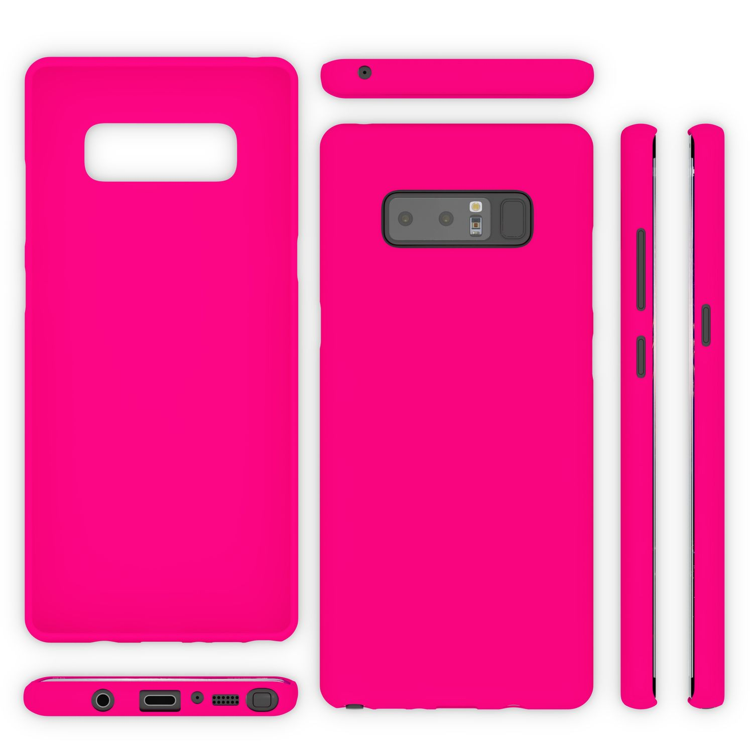NALIA Neon Silikon Hülle, Note Galaxy 8, Backcover, Pink Samsung