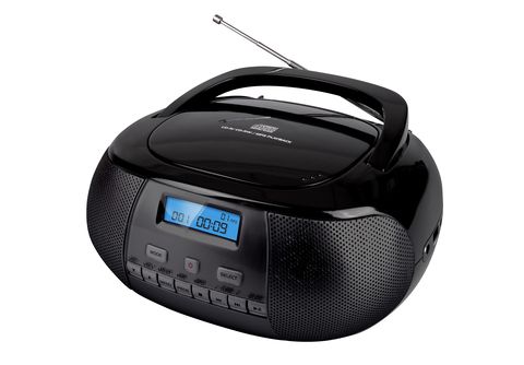 NIKKEI NPRD58BK - Tragbarer DAB + Radio / CD-Player Digital radio, DAB+, FM,  Black