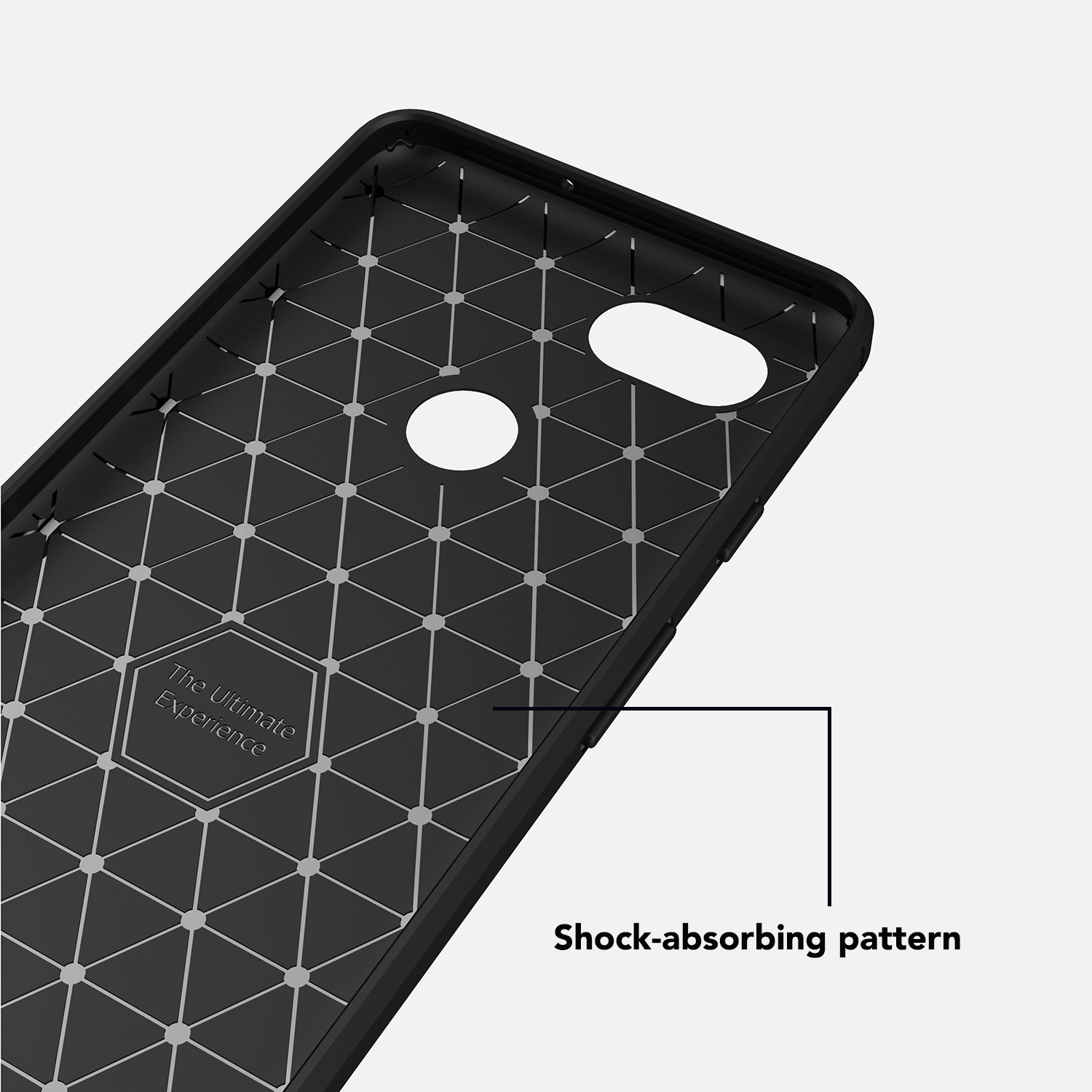NALIA Carbon-Look Silikon Backcover, Pixel XL, Google, Schwarz 2 Hülle
