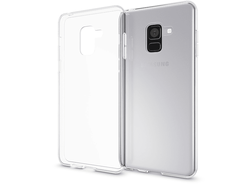 NALIA Klar Transparente Silikon Hülle, Backcover, Samsung, Galaxy A8 (2018), Transparent
