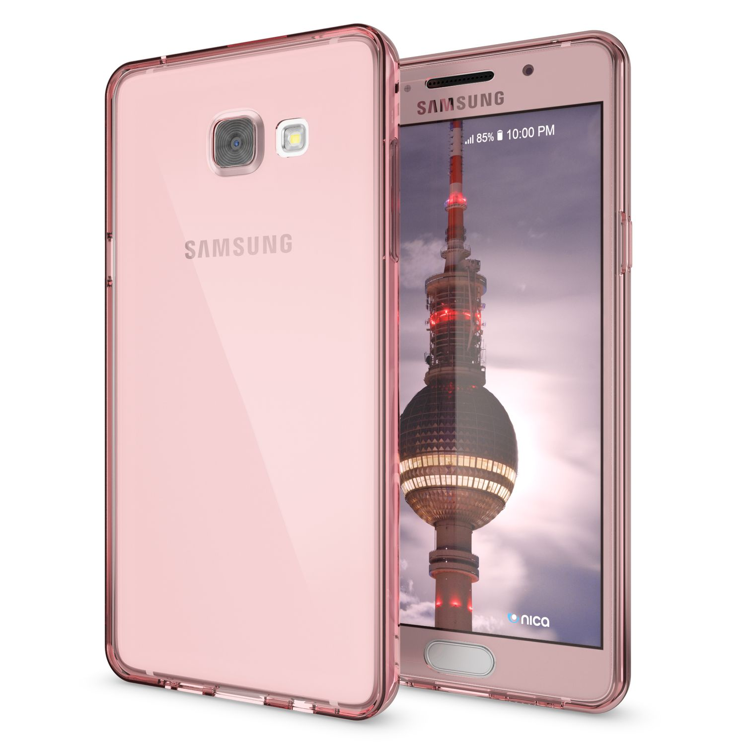NALIA Klare 360 Grad Galaxy Backcover, verfügbar Nicht Silikon Samsung, Hülle, (2016), A3