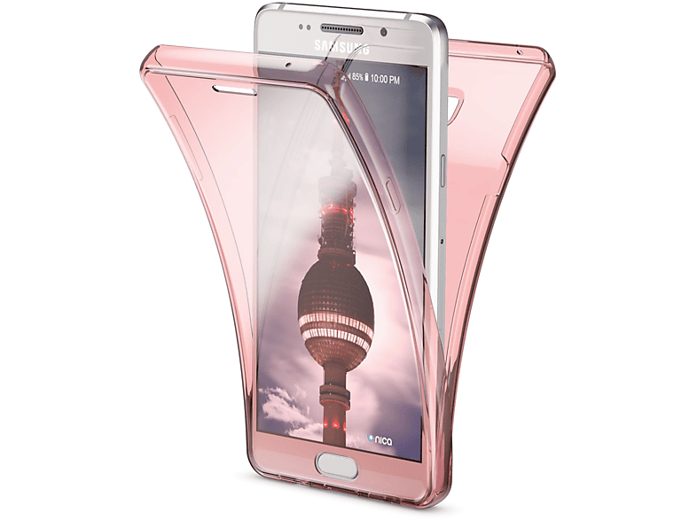 verfügbar Nicht 360 Grad Hülle, NALIA Galaxy (2016), Samsung, Klare Silikon Backcover, A3