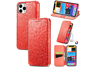 KÖNIG DESIGN Schutzhülle, Bookcover, Apple, iPhone 11 Pro Max, Rot