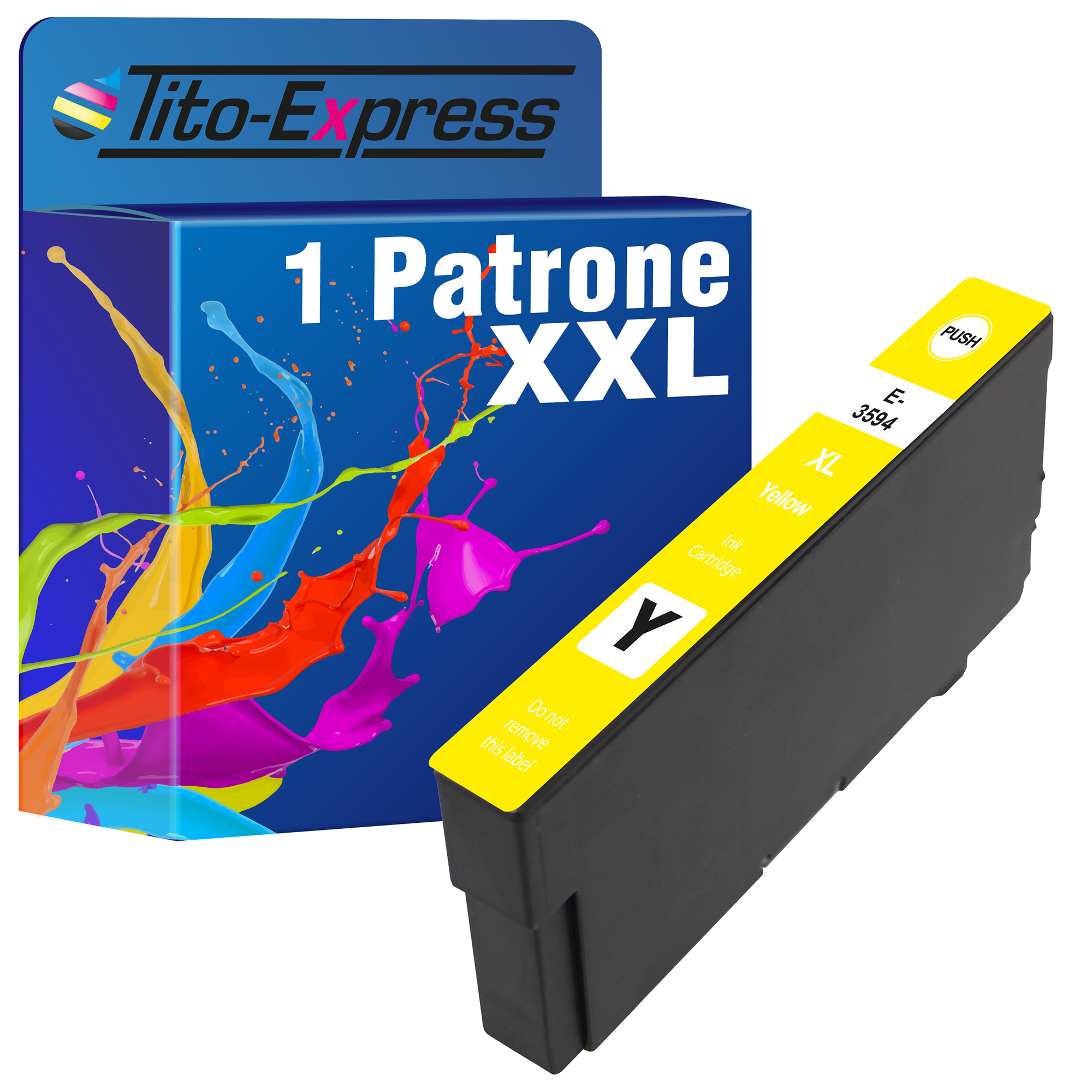 TITO-EXPRESS Yellow (C13T35944010) T3594 Tintenpatrone PLATINUMSERIE 35XL