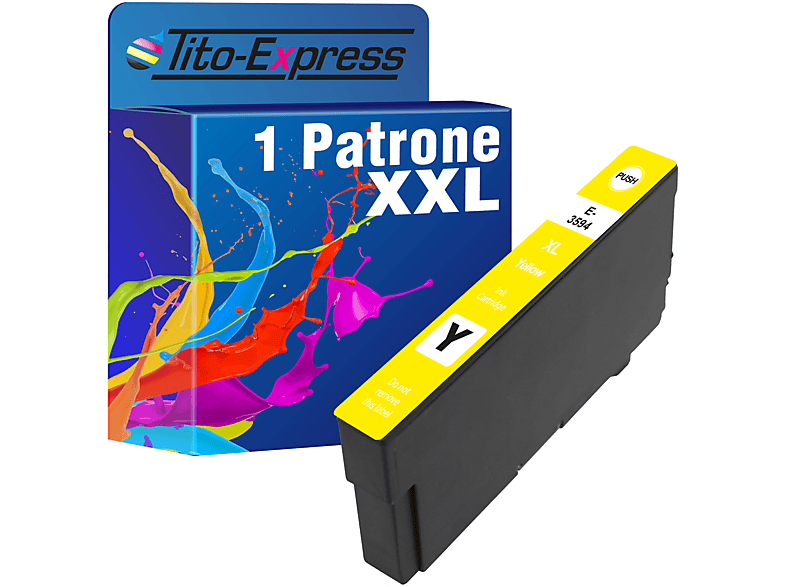 (C13T35944010) Tintenpatrone 35XL Yellow T3594 TITO-EXPRESS PLATINUMSERIE