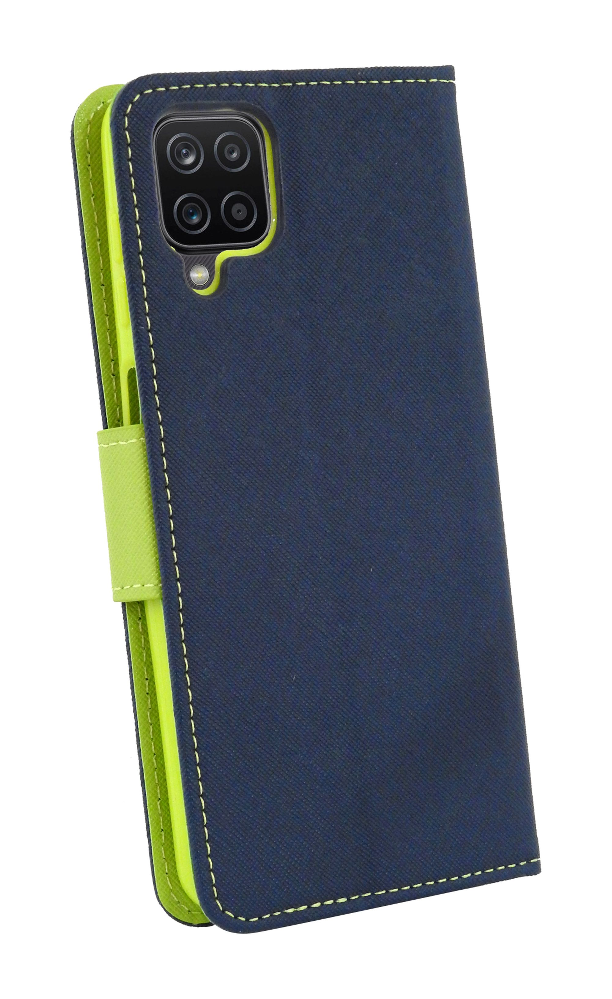 COFI Bookcover, Samsung, Case, Fancy Blau A12, Galaxy