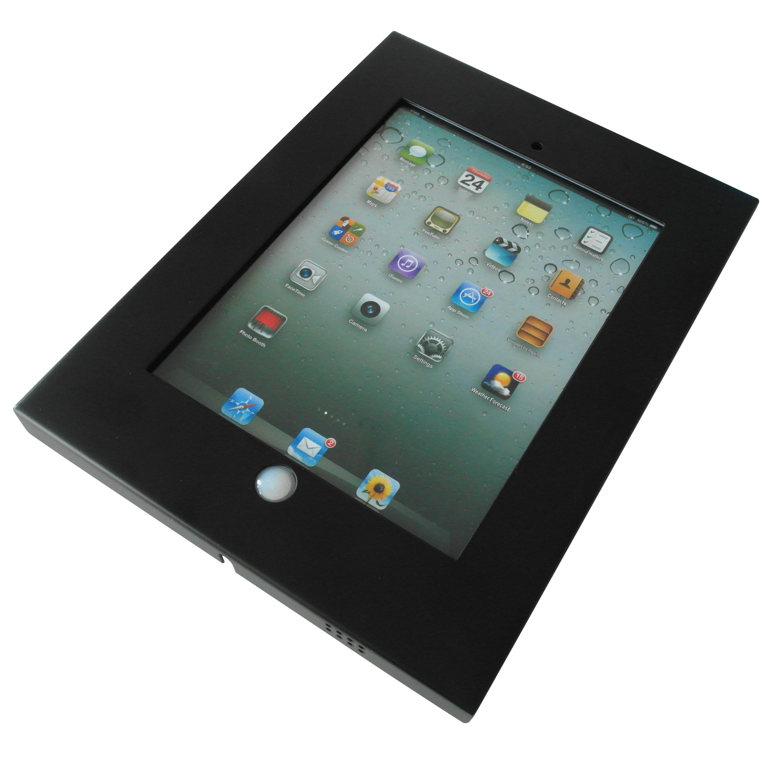 schwarz DRALL 2, 2 Tablet passt iPad Metallgehäuse Generation, 3, INSTRUMENTS 4te Halterung Air Tablet Halterung IS3BK Modell: für Air,