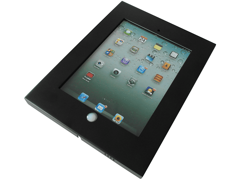 DRALL INSTRUMENTS Tablet Halterung passt für iPad 2, 3, 4te Generation, Air, Air 2 Metallgehäuse schwarz Modell: IS3BK Tablet Halterung
